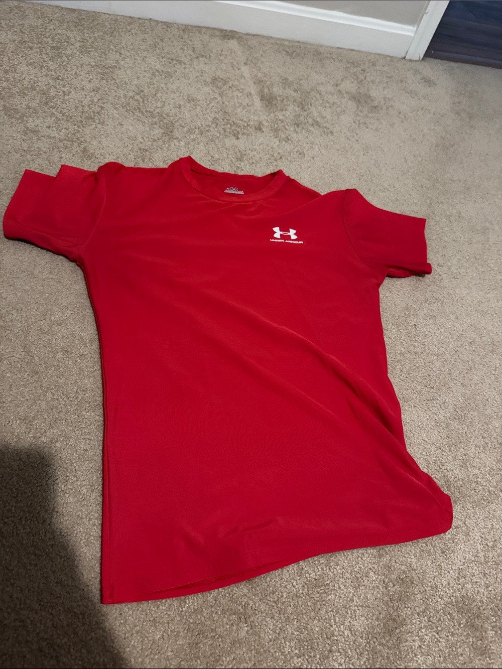 Under Armour Red Short Sleeve Compression
